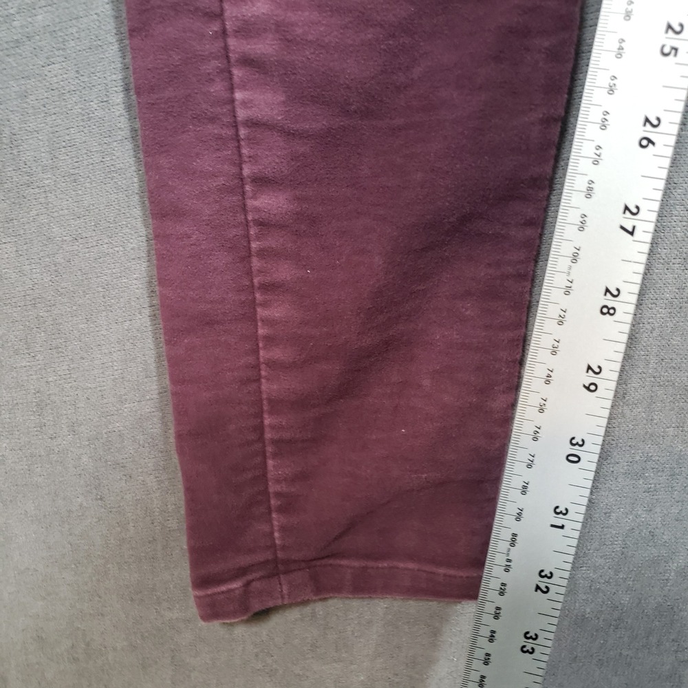 Billy Reid Corduroy Pants Womens 25 Burgundy Purple Skinny Fine Wale Cotton - Picture 6 of 9